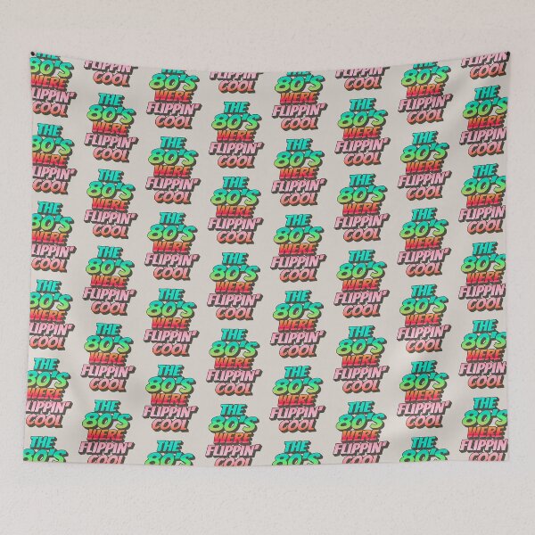 Item preview, Bright Ombre The 80's Were Flippin' Cool, Retro Style Design designed and sold by TrulyEpoque.
