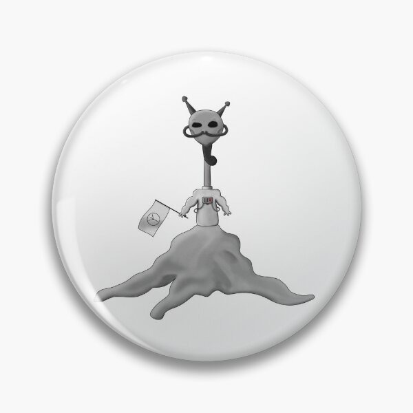Item preview, Black and white astronaut alien designed and sold by Arth1nker.
