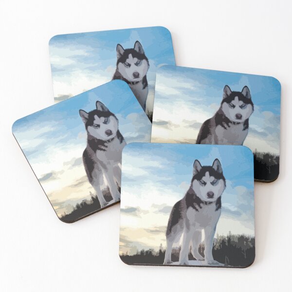 Item preview, Siberian Husky Digital Painting designed and sold by Positive Lad.