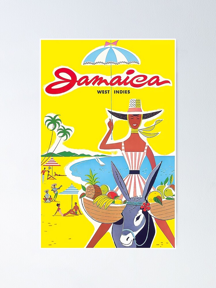 "Jamaica West Indies Travel Poster" Poster for Sale by bassamsadamy