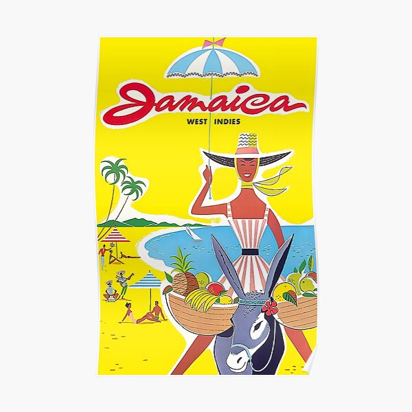 "Jamaica West Indies Travel Poster" Poster for Sale by bassamsadamy Redbubble