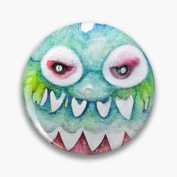 Item preview, Cute Funny Watercolor Happy Monster designed and sold by pixelista.
