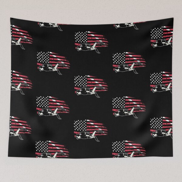 Item preview, Diver Down Dive Flag Scuba Diving American Flag Funny designed and sold by Zaidan16.