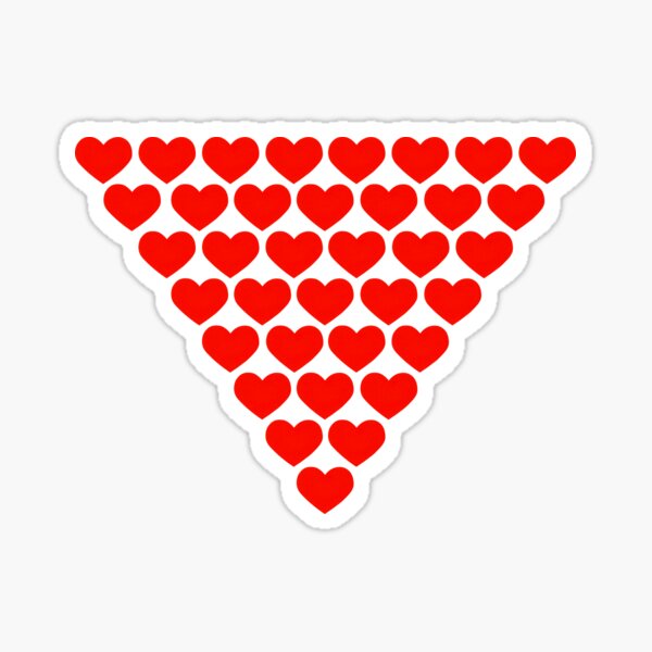 Red Heart Sticker Sticker for Sale by Magicalbbk