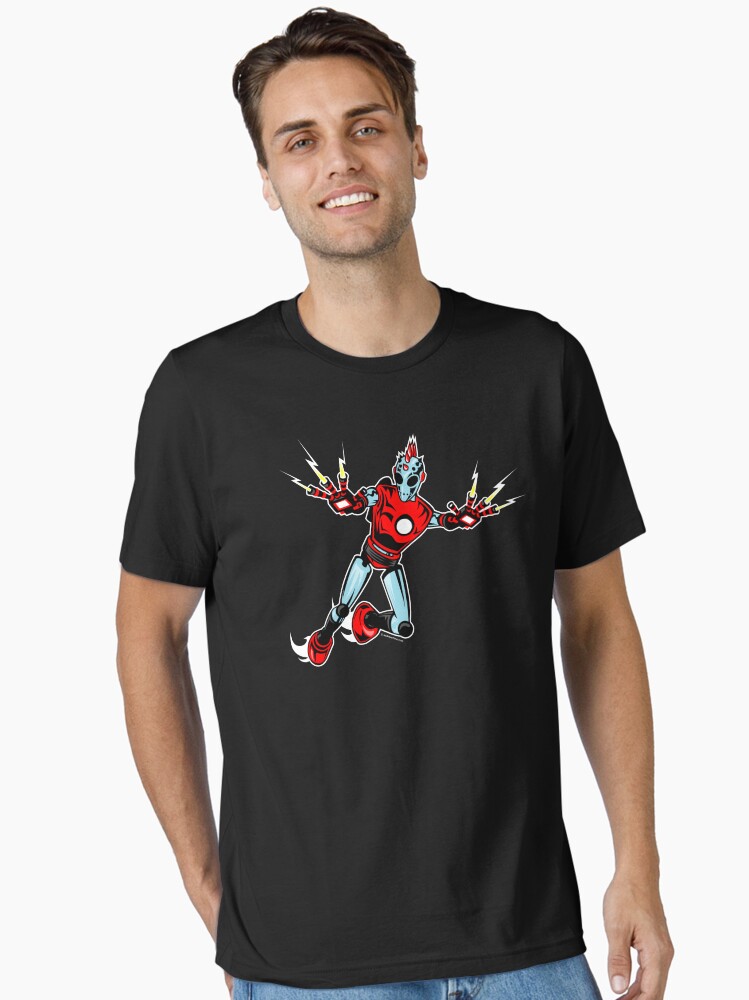 Thumbnail 1 of 7, Essential T-Shirt, rock-it-boy! silver age remix designed and sold by sadmachine.