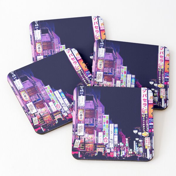 Item preview, Tokyo cyberpunk city at night designed and sold by vanyadesign.