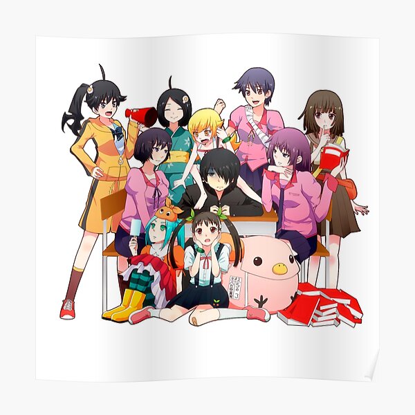 Nekomonogatari Black Posters Redbubble