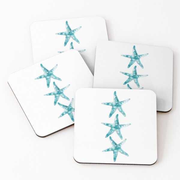 Item preview, Aquamarine starfish designed and sold by hamptonstyle.