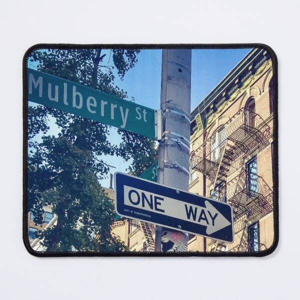 Item preview, Street Sign One Way Traffic Light Mulberry St Manhattan NYC designed and sold by eleonoraingrid.