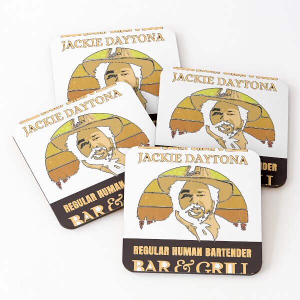 Item preview, Lucky Brews Jackie Daytona Regular Human Bartender  Bar And Grill Vintage Retro  Essential T-Shirt designed and sold by ErnestoMader.