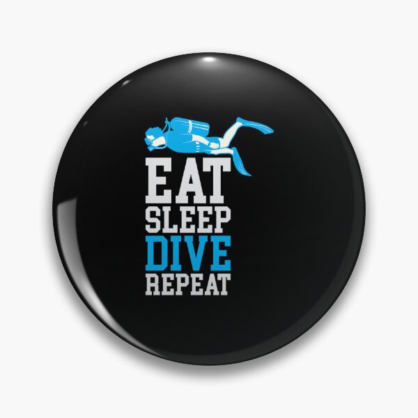 Item preview, Diver Down Dive Flag Scuba Diving Eat Sleep Repeat designed and sold by Zaidan16.
