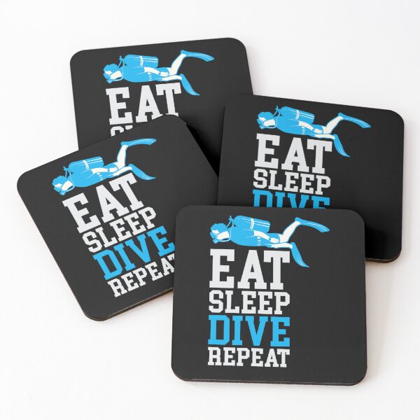 Item preview, Diver Down Dive Flag Scuba Diving Eat Sleep Repeat designed and sold by Zaidan16.