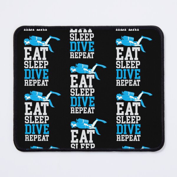 Item preview, Diver Down Dive Flag Scuba Diving Eat Sleep Repeat designed and sold by Zaidan16.