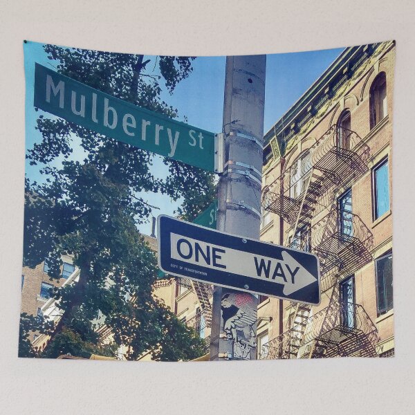 Item preview, Street Sign One Way Traffic Light Mulberry St Manhattan NYC  designed and sold by eleonoraingrid.