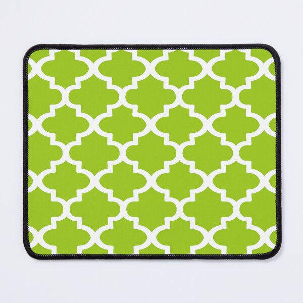 Item preview, Quatrefoil Pattern In White Outline On Lime Green designed and sold by taiche.
