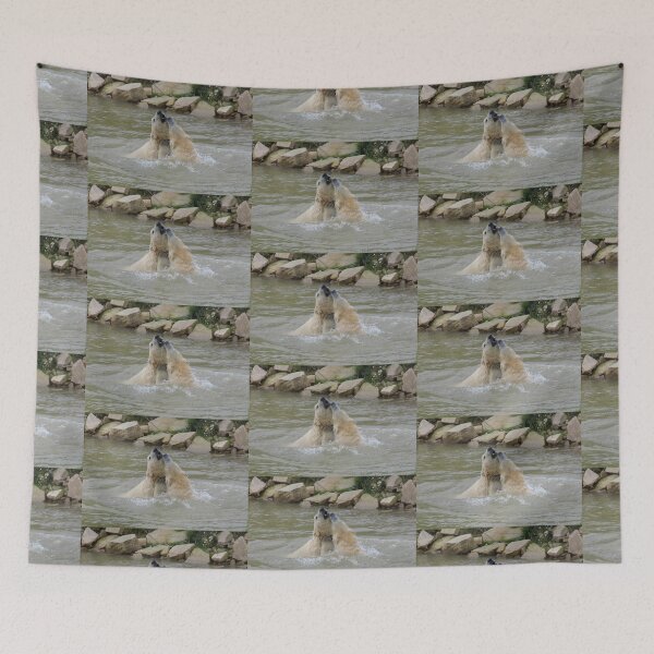 Item preview, Polar Bears Playing in The Water designed and sold by LoneAngel.