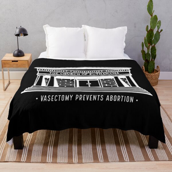 Item preview, Church of Euthanasia - Vasectomy Prevents Abortion - Dark Humor Parody Classic T-Shirt designed and sold by ElizaBoyd.
