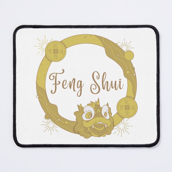 Item preview, Ancient Chinese Feng Shui Dragon Cartoon Golden designed and sold by FengShuiLounge.