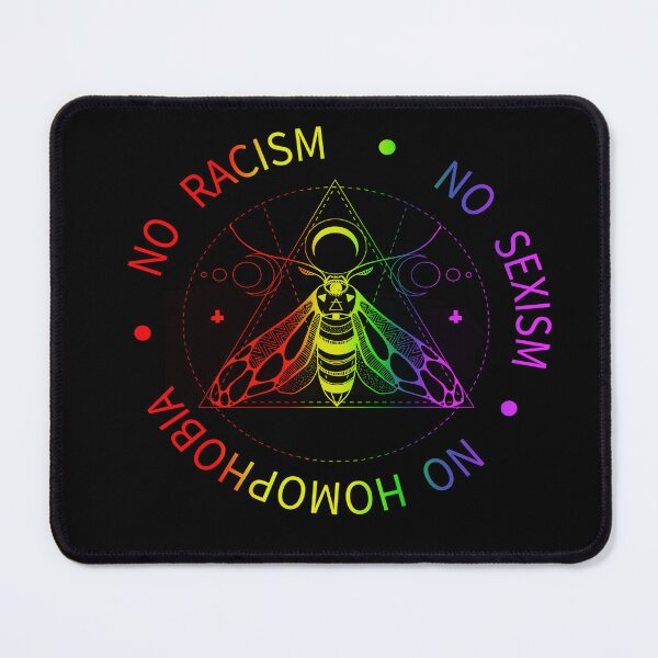 Item preview, Death Moth Gothic Metal Pentagram - No Racism, No Sexism, No Homophobia designed and sold by nueschka.
