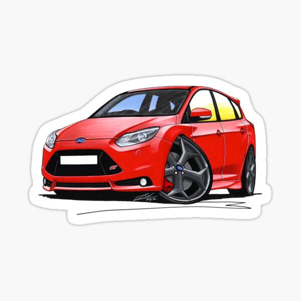 Ford Focus (Mk4) ST Blue - Caricature Car Art Mouse Pad for Sale by  yeomanscarart