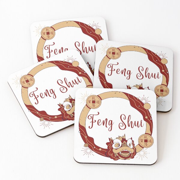 Item preview, Ancient Chinese Feng Shui Dragon Cartoon Red designed and sold by FengShuiLounge.
