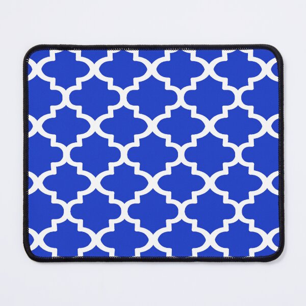 Item preview, Quatrefoil Pattern In White Outline On Royal Blue designed and sold by taiche.