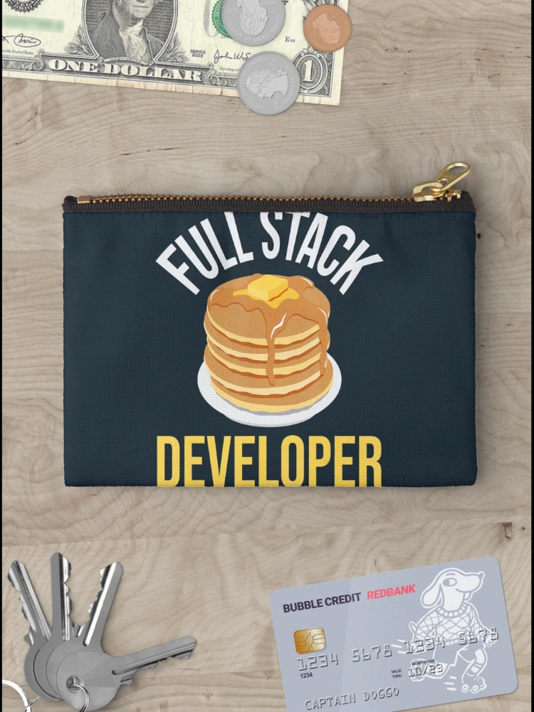 Thumbnail 3 of 4, Zipper Pouch, Full Stack Developer Computer Science Programmer Coding designed and sold by soulsaint.