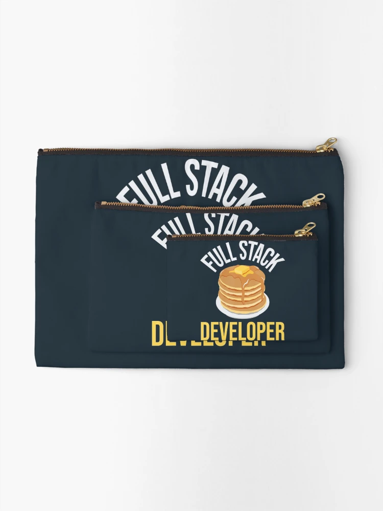 Thumbnail 2 of 4, Zipper Pouch, Full Stack Developer Computer Science Programmer Coding designed and sold by soulsaint.