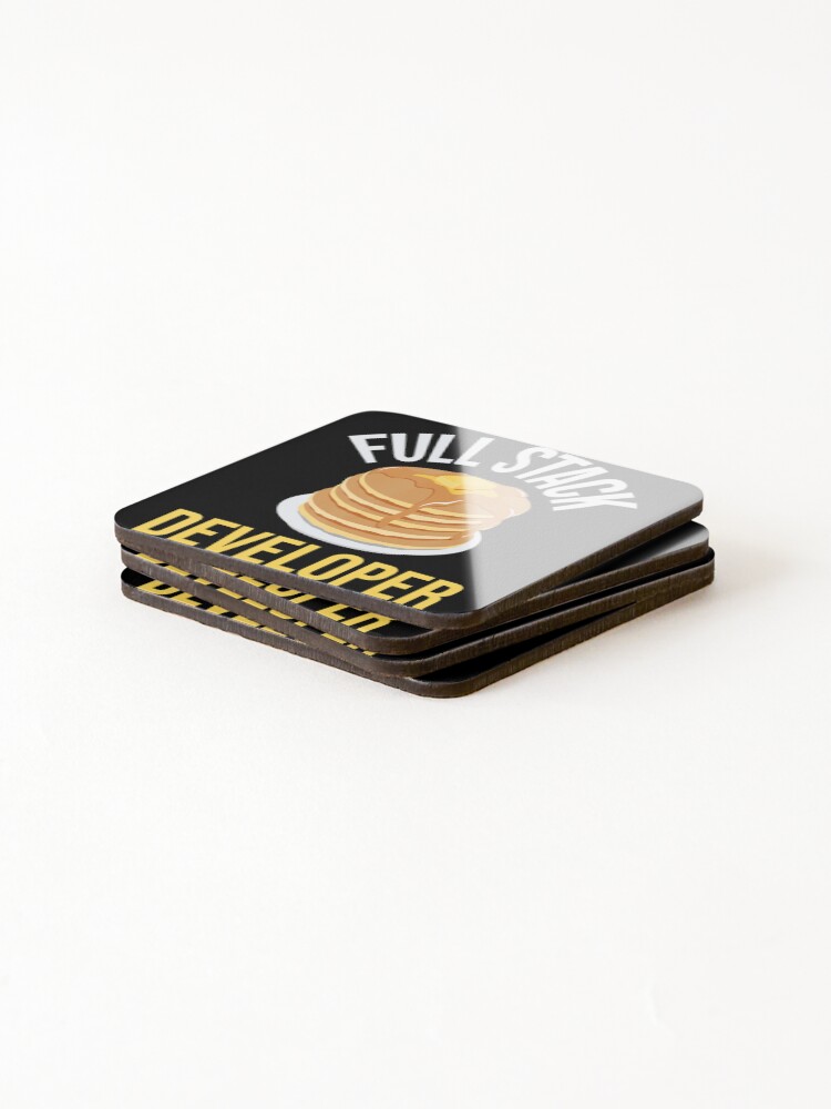 Thumbnail 4 of 5, Coasters (Set of 4), Full Stack Developer Computer Science Programmer Coding designed and sold by soulsaint.