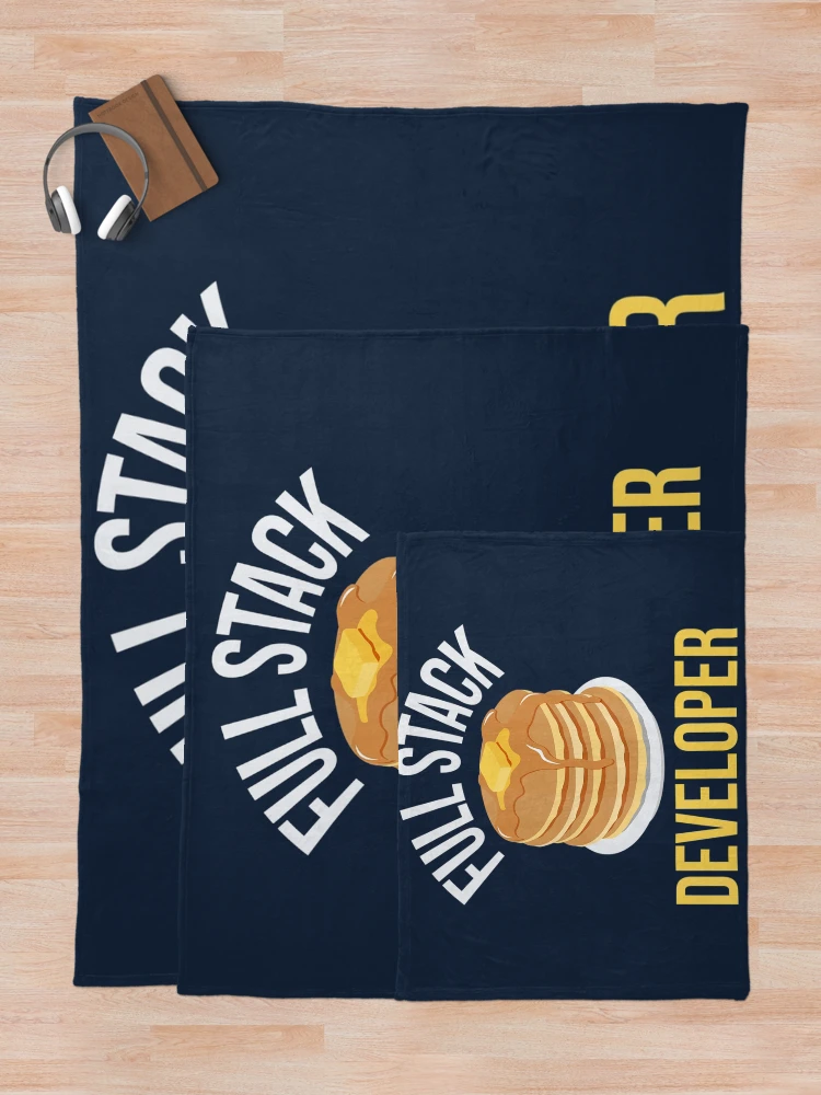 Thumbnail 5 of 6, Throw Blanket, Full Stack Developer Computer Science Programmer Coding designed and sold by soulsaint.