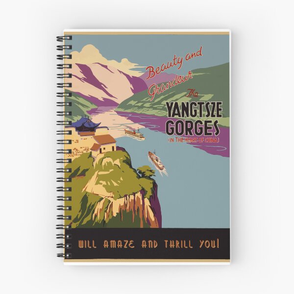 Item preview, Gorges China - Vintage Travel Poster designed and sold by MSBDesign.