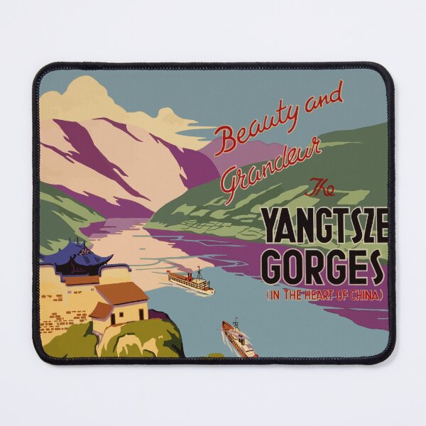 Item preview, Gorges China - Vintage Travel Poster designed and sold by MSBDesign.