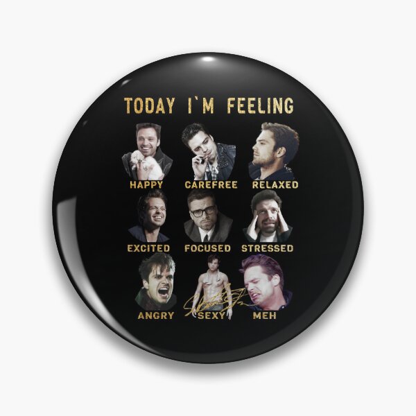 Item preview, Sebastian Stan - Funny Feelings - Bucky Barnes - Gold Edition designed and sold by PAFDesign.