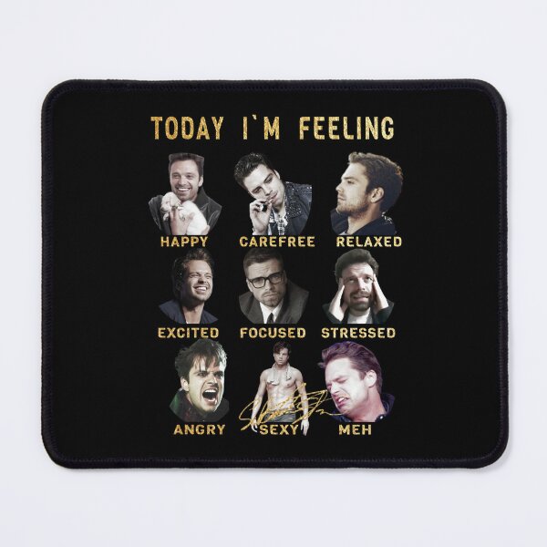 Item preview, Sebastian Stan - Funny Feelings - Bucky Barnes - Gold Edition designed and sold by PAFDesign.