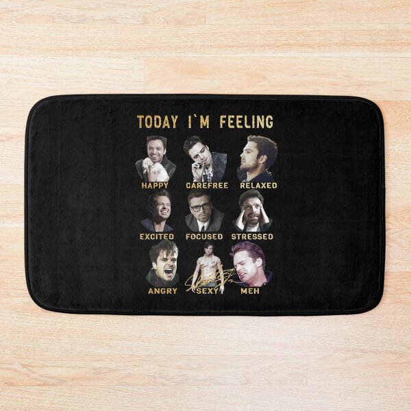 Item preview, Sebastian Stan - Funny Feelings - Bucky Barnes - Gold Edition designed and sold by PAFDesign.