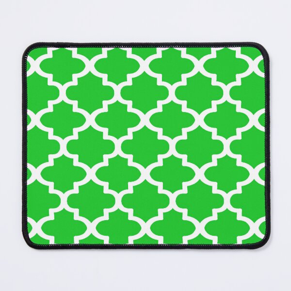 Item preview, Quatrefoil Pattern In White Outline On Summer Green designed and sold by taiche.