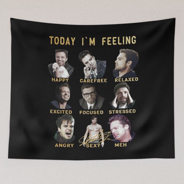 Item preview, Sebastian Stan - Funny Feelings - Bucky Barnes - Gold Edition designed and sold by PAFDesign.