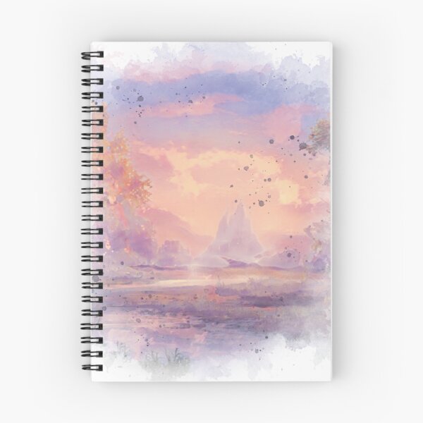 Item preview, Fairytale Area Sunset - Watercolor Painting  designed and sold by Unaiza Khalid.