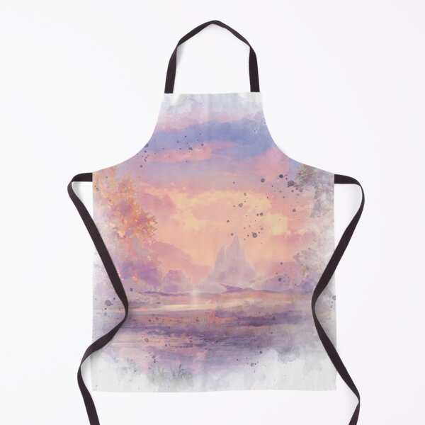 Item preview, Fairytale Area Sunset - Watercolor Painting  designed and sold by Unaiza Khalid.