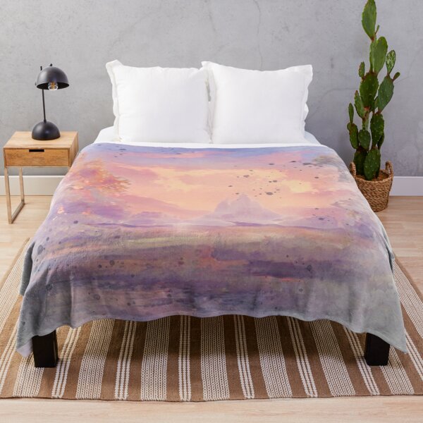 Item preview, Fairytale Area Sunset - Watercolor Painting  designed and sold by Unaiza Khalid.