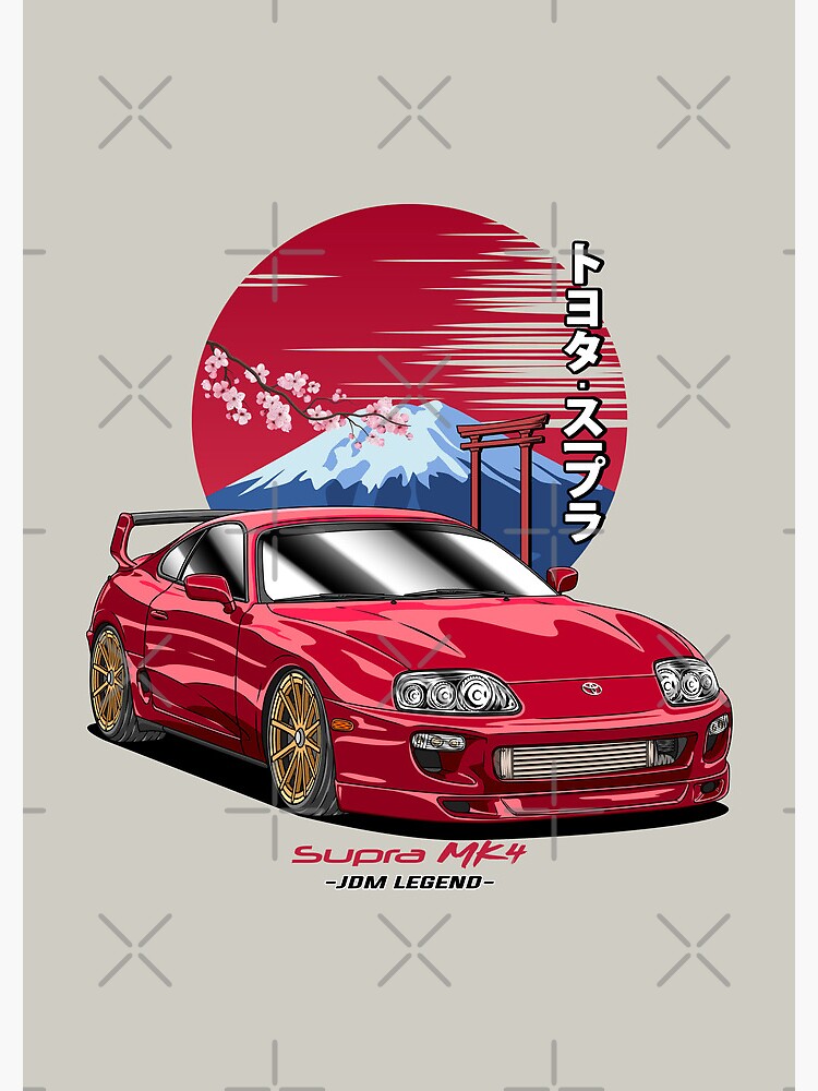 Nippon JDM Toyota Supra MK4  Art Print for Sale by Navin Guyvit