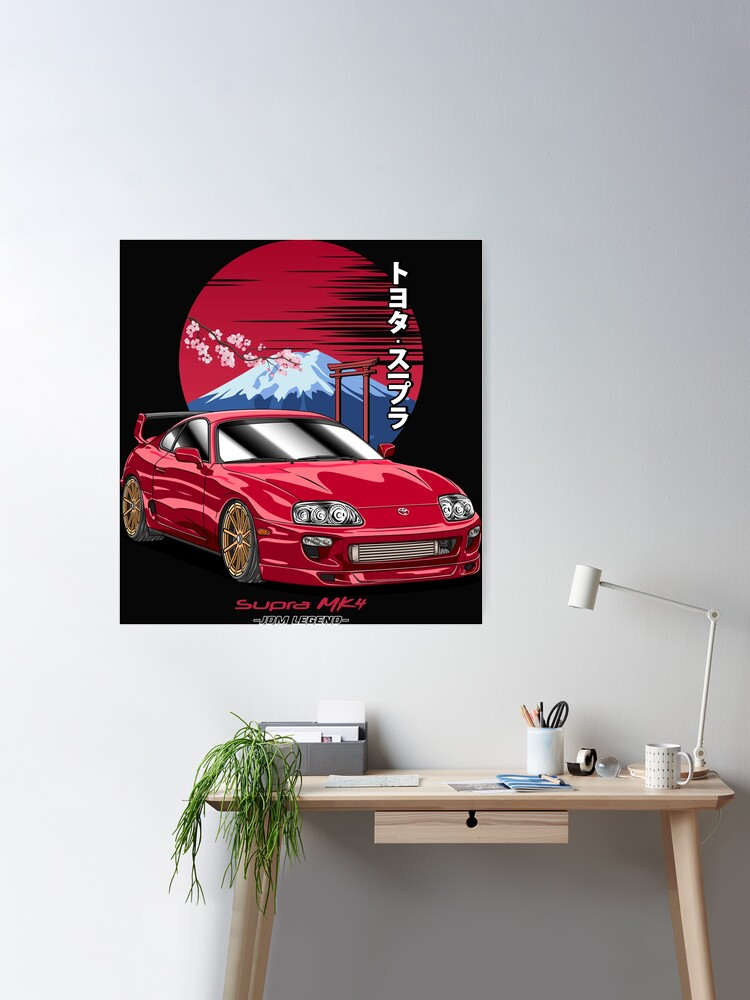 Nippon JDM Toyota Supra MK4  Art Print for Sale by Navin Guyvit