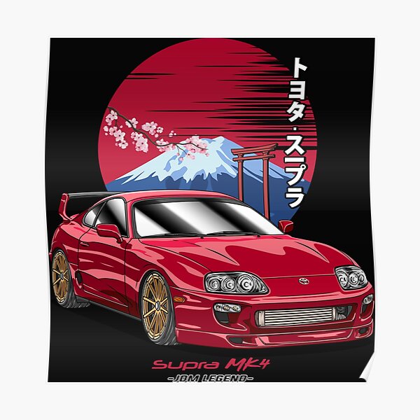 Nippon JDM Toyota Supra MK4  Poster