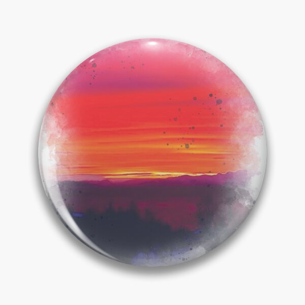 Item preview, Pink Sunset - Watercolor Painting  designed and sold by Unaiza Khalid.