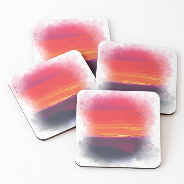 Item preview, Pink Sunset - Watercolor Painting  designed and sold by Unaiza Khalid.