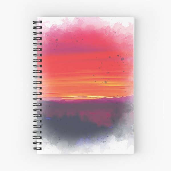 Item preview, Pink Sunset - Watercolor Painting  designed and sold by Unaiza Khalid.