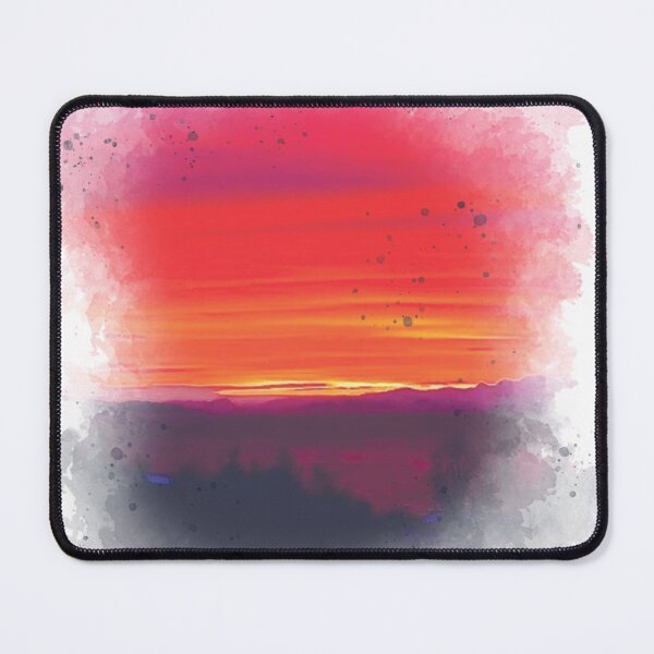 Item preview, Pink Sunset - Watercolor Painting  designed and sold by Unaiza Khalid.