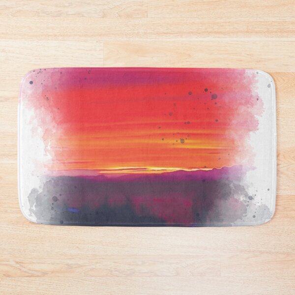 Item preview, Pink Sunset - Watercolor Painting  designed and sold by Unaiza Khalid.