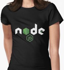 NodeJS JavaScript Programmer Women's Fitted T-Shirt