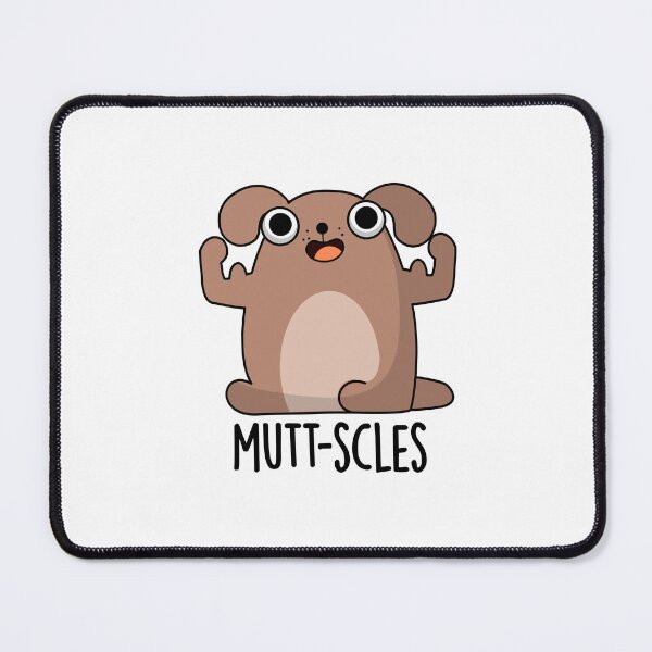 Item preview, Mutt-scles Animal Funny Dog Puns designed and sold by punnybone.